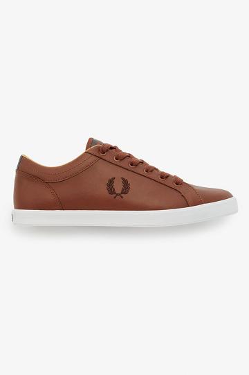 Brown Fred Perry Baseline Men's Shoes | PH 1115LISH